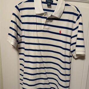 Polo by Ralph Lauren White and Blue Striped Shirt